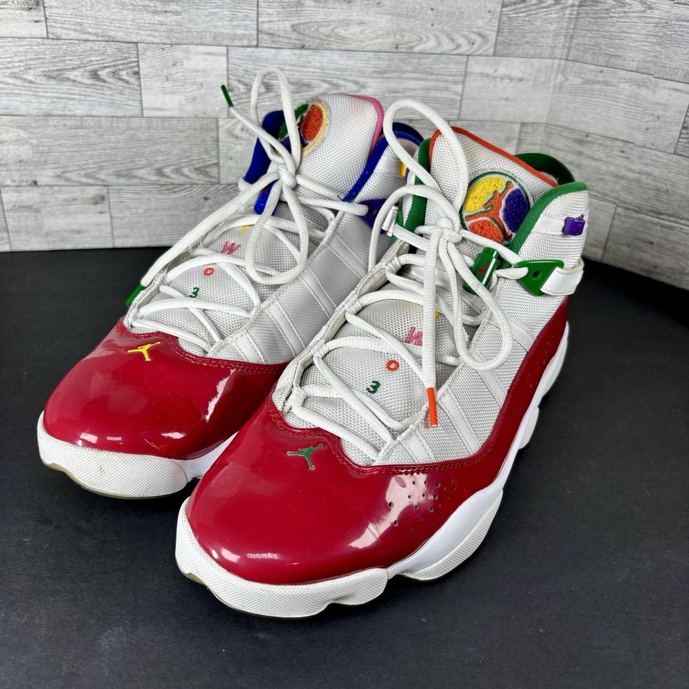 Nike Air Jordan 6 Rings CW7003-100 MultiColor Sneakers Size 13 2019 - Picture 11 of 16